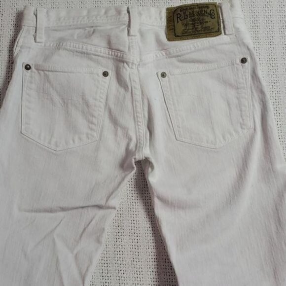 Ralph Lauren Vintage Blue Label Brand Sz. 28 High Rise Prescott 208 White Jeans - Picture 8 of 10